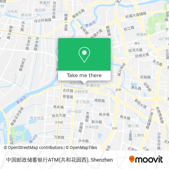 中国邮政储蓄银行ATM(共和花园西) map