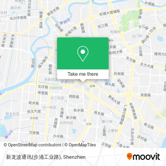 新龙波通讯(步涌工业路) map