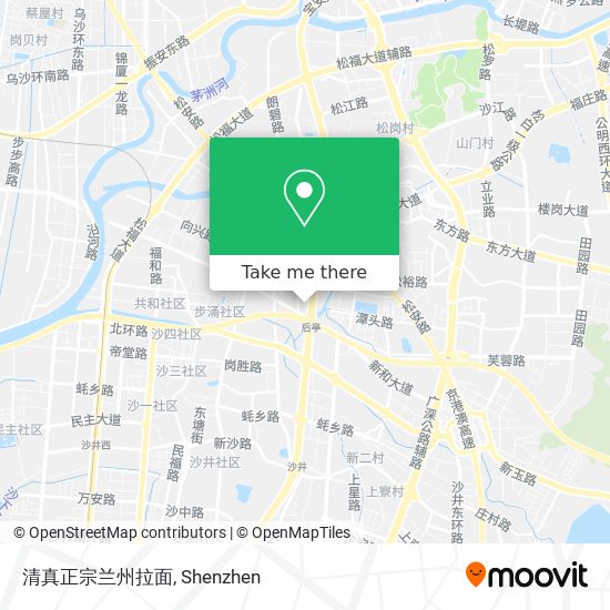 清真正宗兰州拉面 map