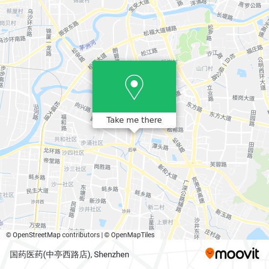 国药医药(中亭西路店) map