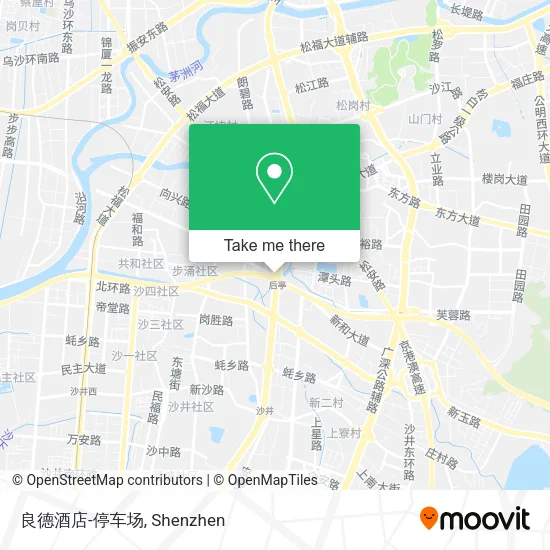 良德酒店-停车场 map