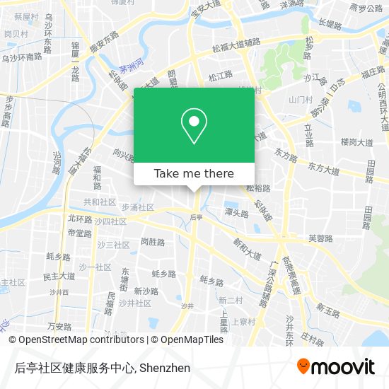 后亭社区健康服务中心 map