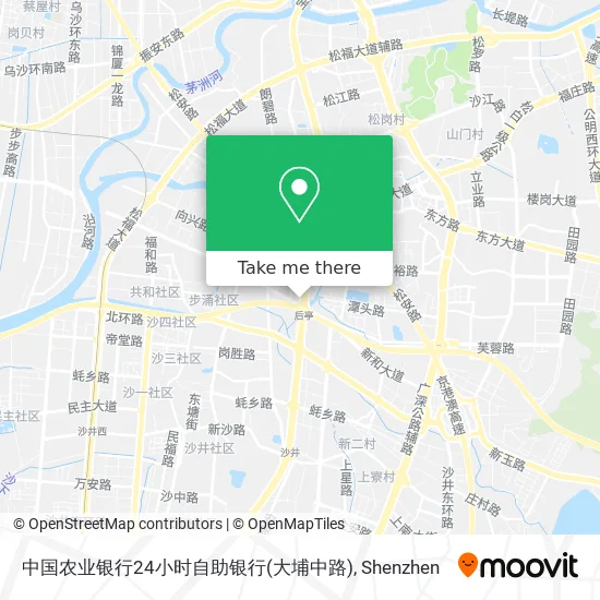 中国农业银行24小时自助银行(大埔中路) map