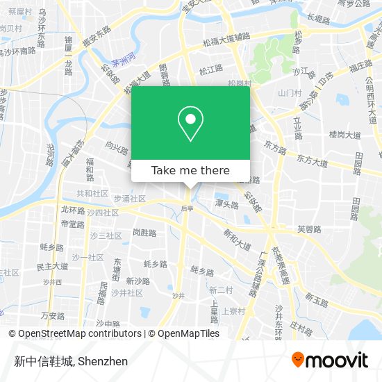 新中信鞋城 map