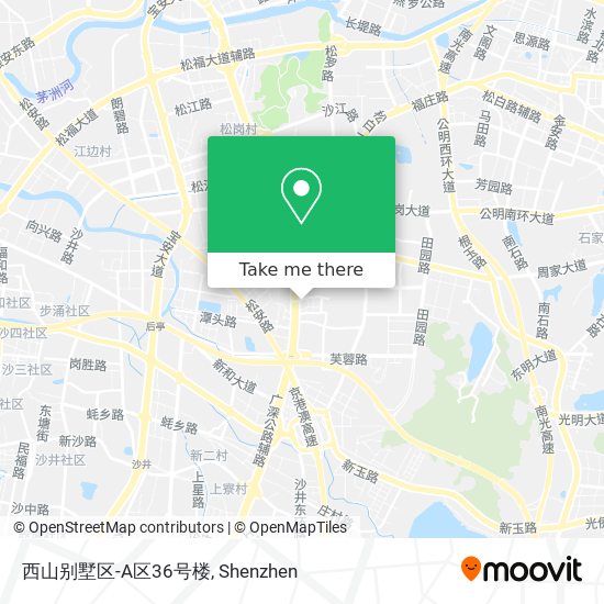 西山别墅区-A区36号楼 map