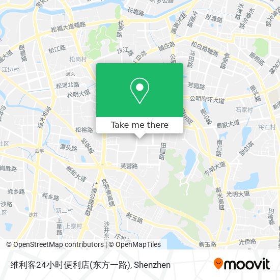维利客24小时便利店(东方一路) map