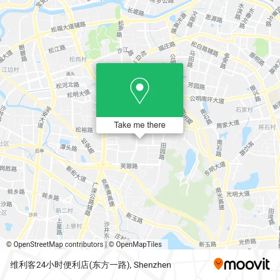 维利客24小时便利店(东方一路) map