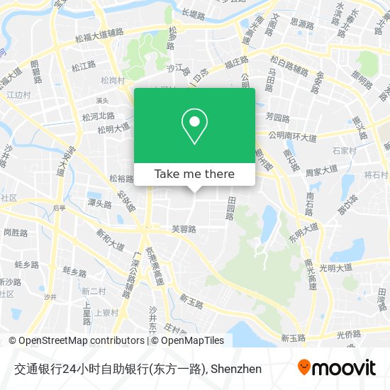 交通银行24小时自助银行(东方一路) map