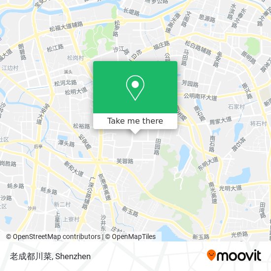 老成都川菜 map