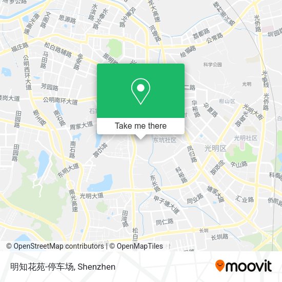 明知花苑-停车场 map