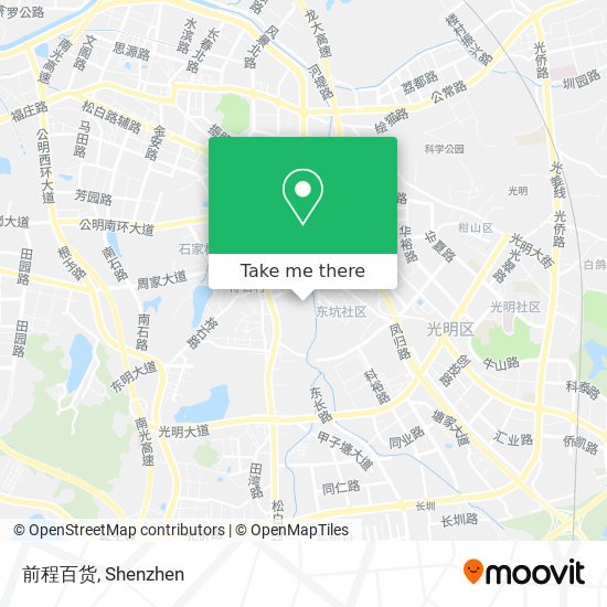 前程百货 map