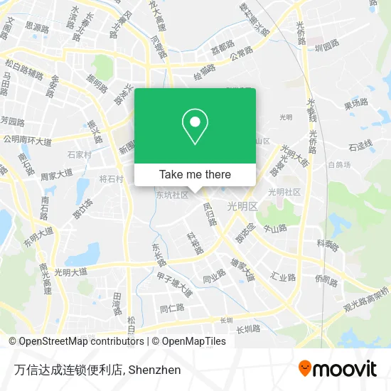 万信达成连锁便利店 map