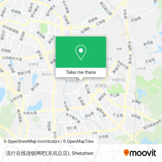 流行在线连锁网吧(东坑总店) map