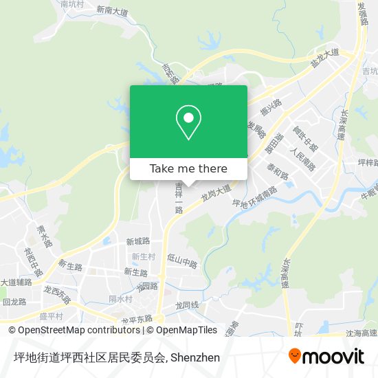 坪地街道坪西社区居民委员会 map