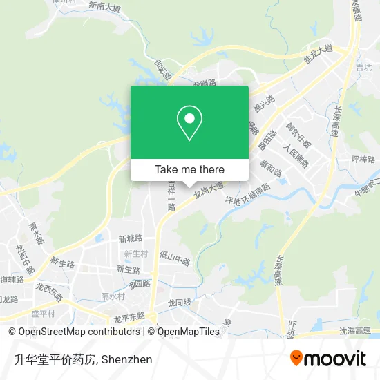升华堂平价药房 map