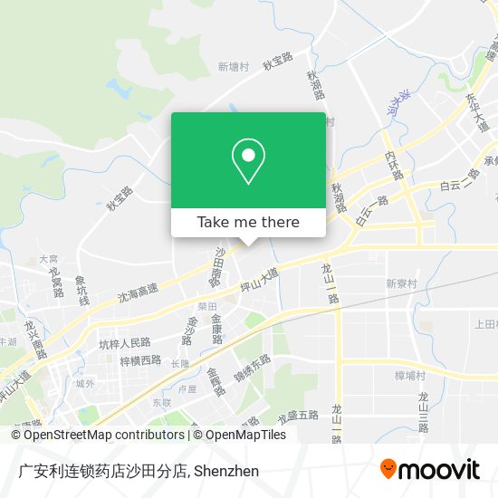 广安利连锁药店沙田分店 map