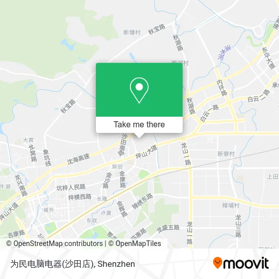 为民电脑电器(沙田店) map