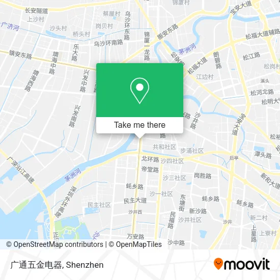 广通五金电器 map