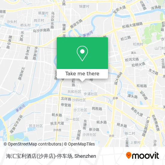 海汇宝利酒店(沙井店)-停车场 map