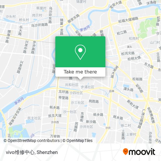 vivo维修中心 map