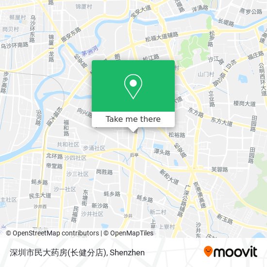 深圳市民大药房(长健分店) map
