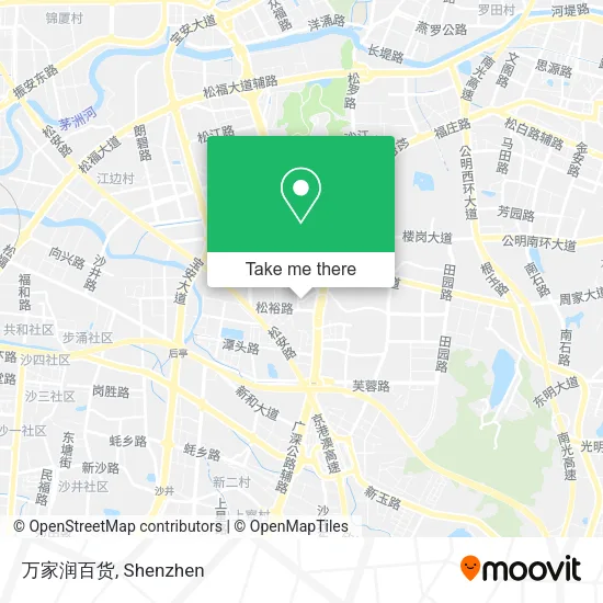 万家润百货 map