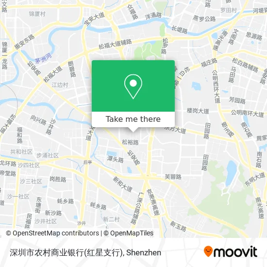 深圳市农村商业银行(红星支行) map