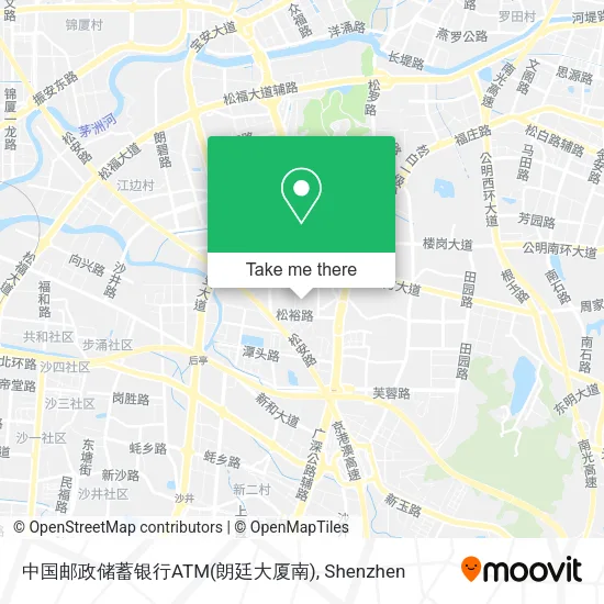 中国邮政储蓄银行ATM(朗廷大厦南) map