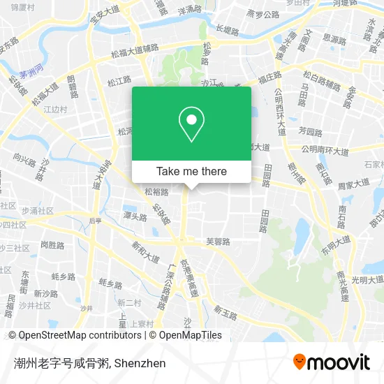 潮州老字号咸骨粥 map