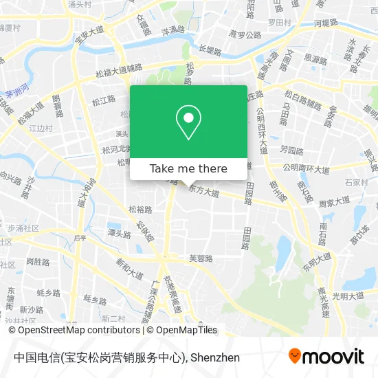 中国电信(宝安松岗营销服务中心) map
