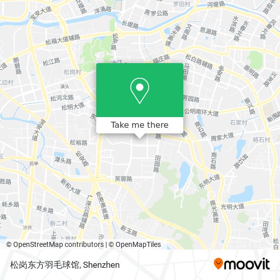 松岗东方羽毛球馆 map