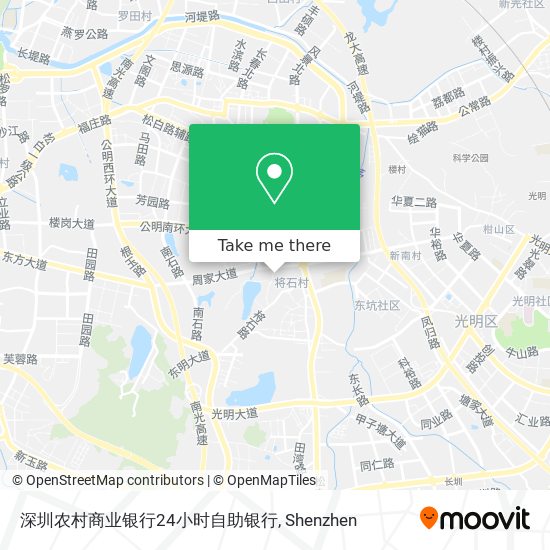 深圳农村商业银行24小时自助银行 map