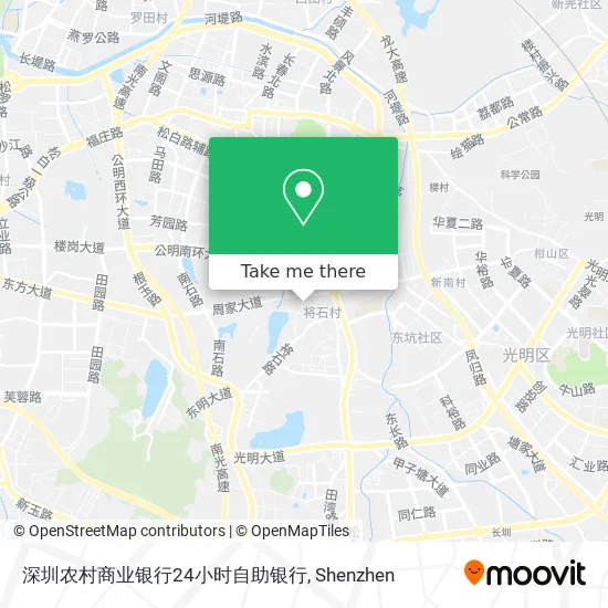 深圳农村商业银行24小时自助银行 map