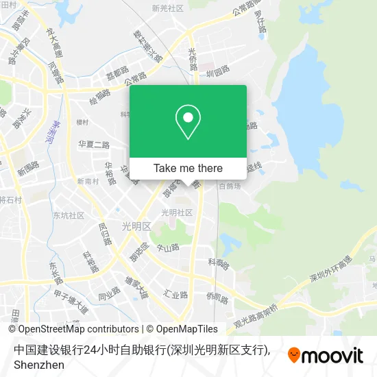 中国建设银行24小时自助银行(深圳光明新区支行) map