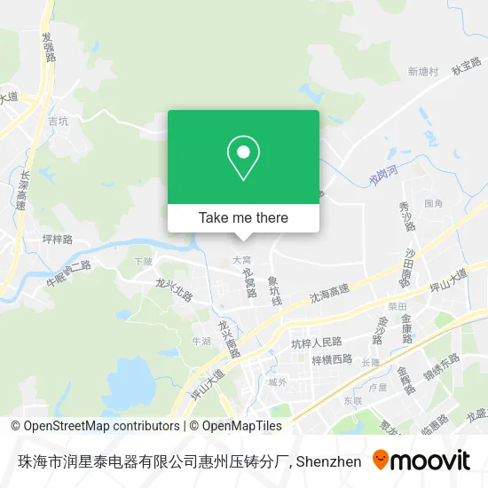 珠海市润星泰电器有限公司惠州压铸分厂 map