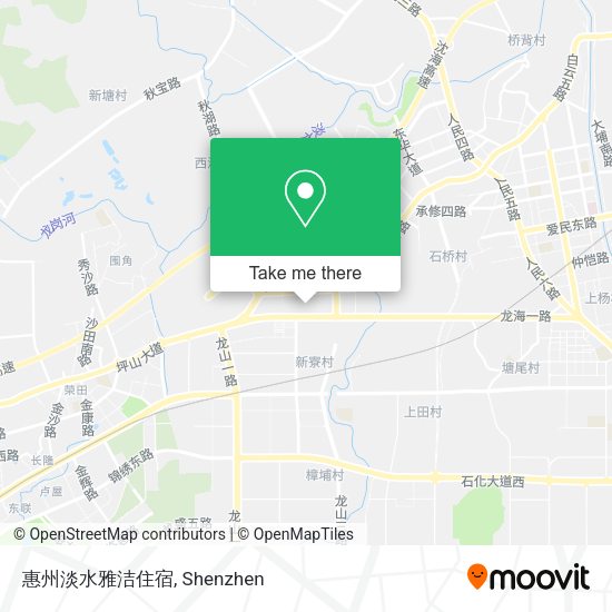 惠州淡水雅洁住宿 map