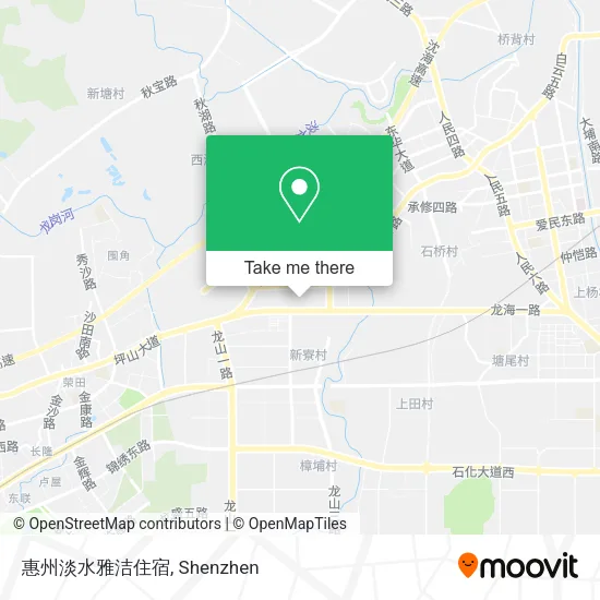 惠州淡水雅洁住宿 map
