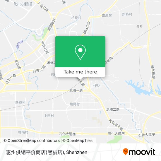 惠州供销平价商店(熊猫店) map
