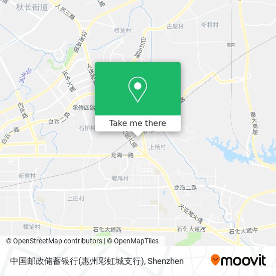中国邮政储蓄银行(惠州彩虹城支行) map