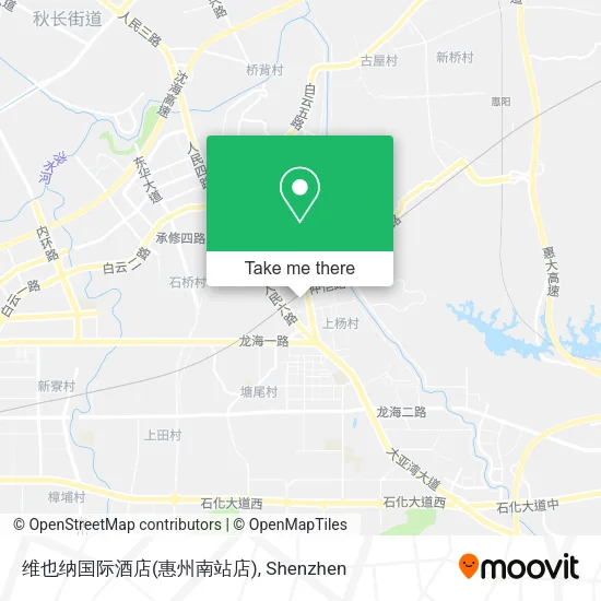 维也纳国际酒店(惠州南站店) map