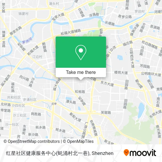 红星社区健康服务中心(蚝涌村北一巷) map