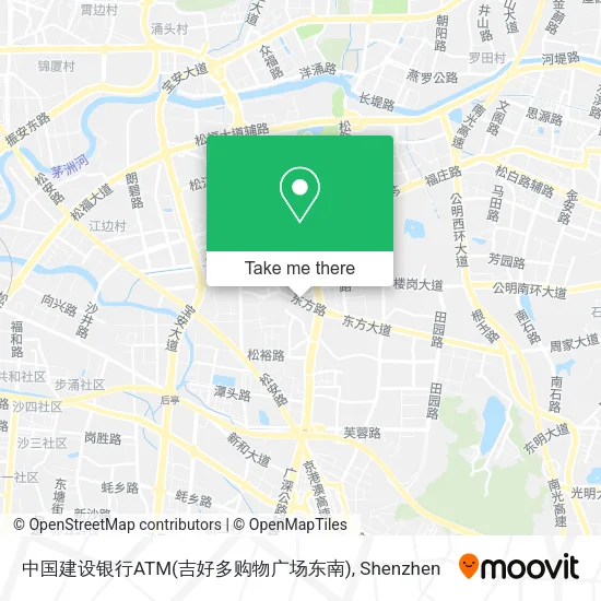 中国建设银行ATM(吉好多购物广场东南) map