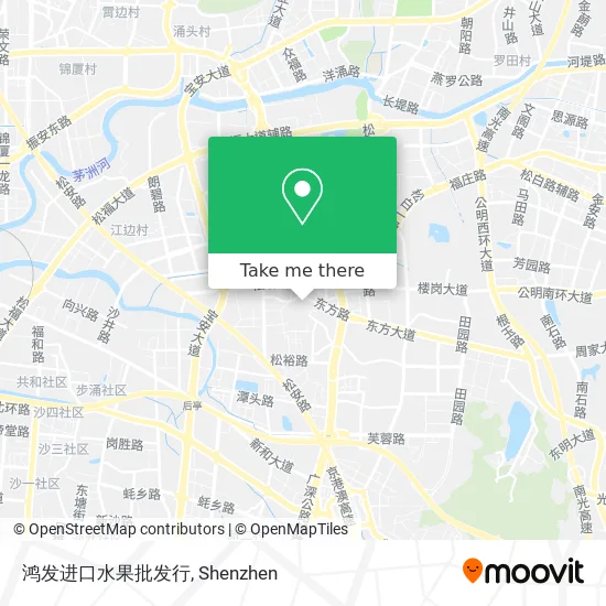 鸿发进口水果批发行 map