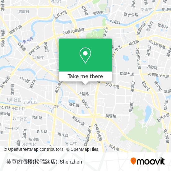 芙蓉阁酒楼(松瑞路店) map
