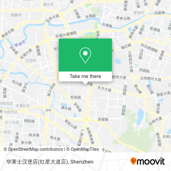华莱士汉堡店(红星大道店) map