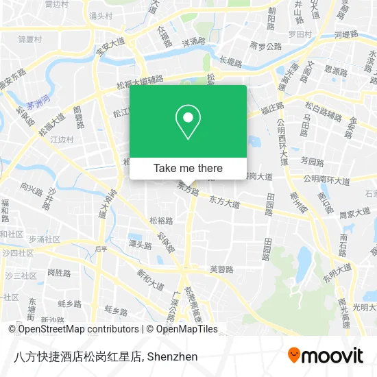 八方快捷酒店松岗红星店 map