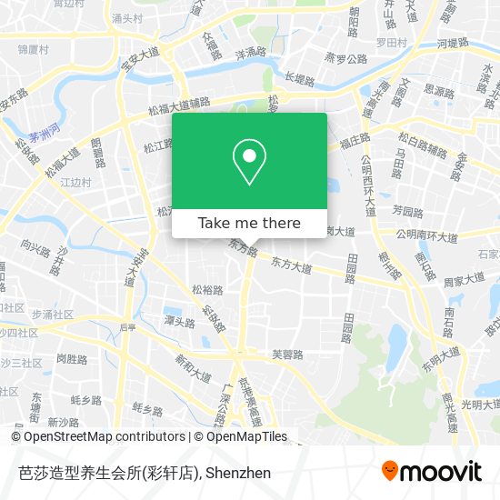 芭莎造型养生会所(彩轩店) map