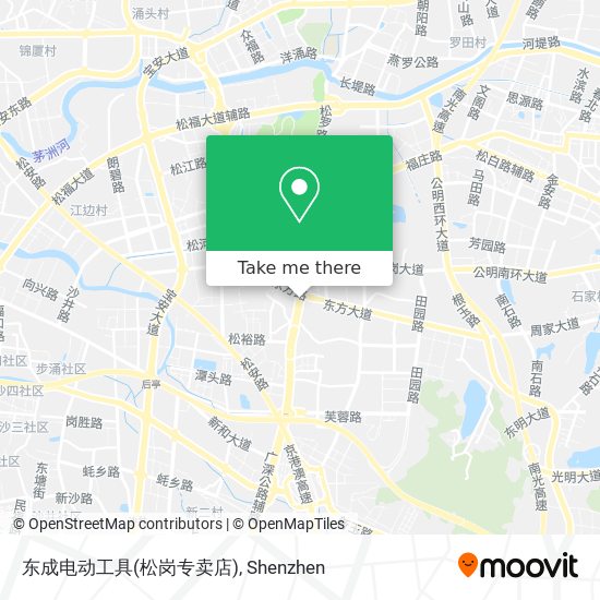 东成电动工具(松岗专卖店) map