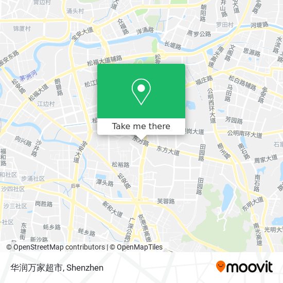 华润万家超市 map