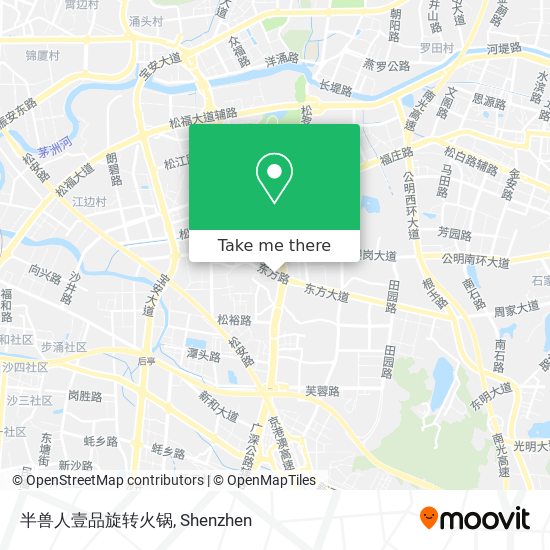 半兽人壹品旋转火锅 map